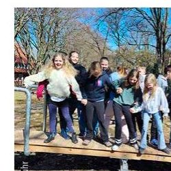 Vierte Klasse auf Klassenfahrt in Wüstewohlde