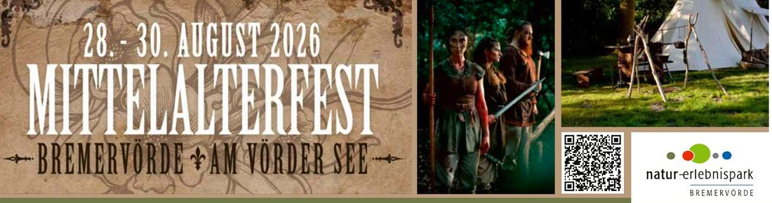 Mittelalterfest Bremervörde am Vörder See, 28.–30. August 2026